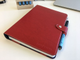 Многоразовый SMM-планер, формат А5 (148 х 210 mm), обложка из экокожи красного цвета