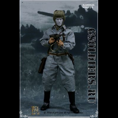 Советский танкист (механик-водитель) - коллекционная фигурка 1/6 WWII The Soviet Tank Corps Suit AL100012A - Alert Line