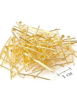 Пины гвоздики, 5 см, золото