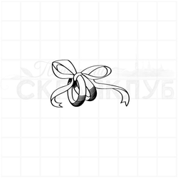 Штамп для скрапбукинга с обручальными кольцами