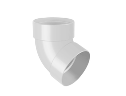 RAINWAY КОЛЕНО ТРУБЫ ДВУХМУФТОВОЕ 67°, ЦВЕТ БЕЛЫЙ