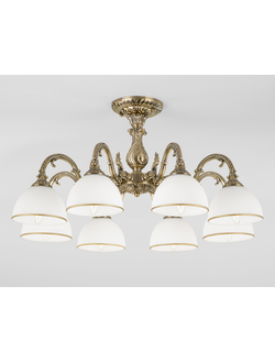 Классическая потолочная люстра Caldera 60106/8 античная бронза Eurosvet