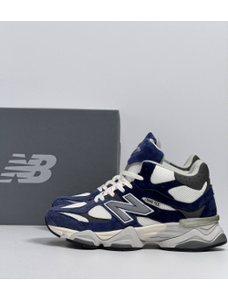 New Balance 9060 Blue White с мехом