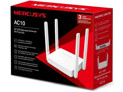 Mercusys AC10 AC1200 Белый