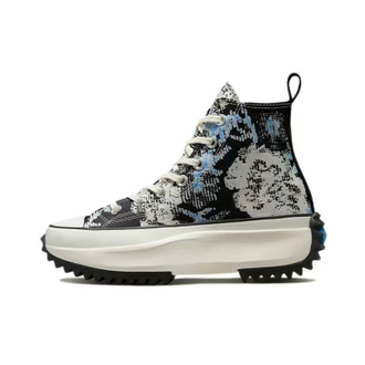 Кеды Converse Run Star Hike High Top черно-белые голубые