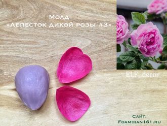 Молд "Лепесток дикой розы #3" (ELF_decor)