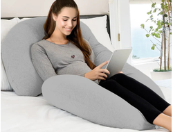 подушка для беременных формы G  с наволочкой поплин Сакура