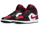 баскетбольные мужские кроссовки Nike Air Jordan 1 Mid Bred Toe 554724-079