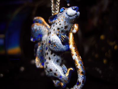 Волшебное колье "Снежная Ночница, Крылатая Мышка", Новогодний подарок