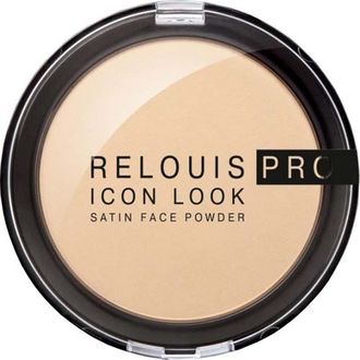Пудра компактная контроль жирного блеска с сатиновым финишем PRO Icon Look Satin Face Powder РЕЛУИ
