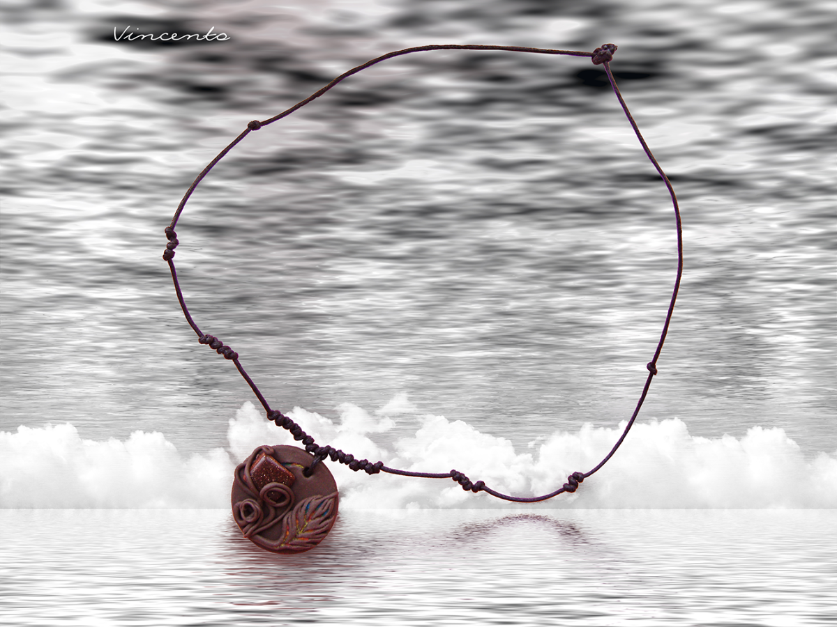 Кулон-талисман с авантюрином и цветком дракона