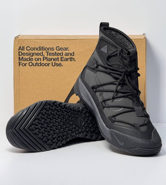 Nike ACG Air Terra Antarktik Grey Black Fur с мехом