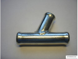 Трубка тройник 20х20х20мм металл угол 70 гр. (цена за 10 шт.)