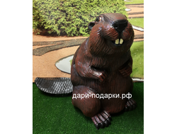 БОБЁР с хвостом 46*50см   3,5кг   полистоун Россия  2865/012015*