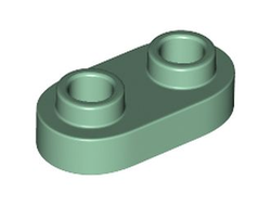 Plate, Round 1 x 2 with Open Studs, Sand Green (35480 6303004)