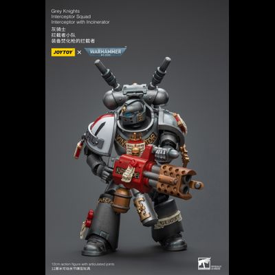 Интерцептор Серых Рыцарей (Warhammer 40k) - КОЛЛЕКЦИОННАЯ ФИГУРКА 1/18 Grey Knights Interceptor with Incinerator (JT8971) - JOYTOY
