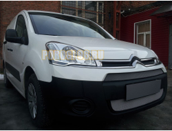 Защита радиатора Citroen Berlingo 2013- рестайлинг (2 части) chrome