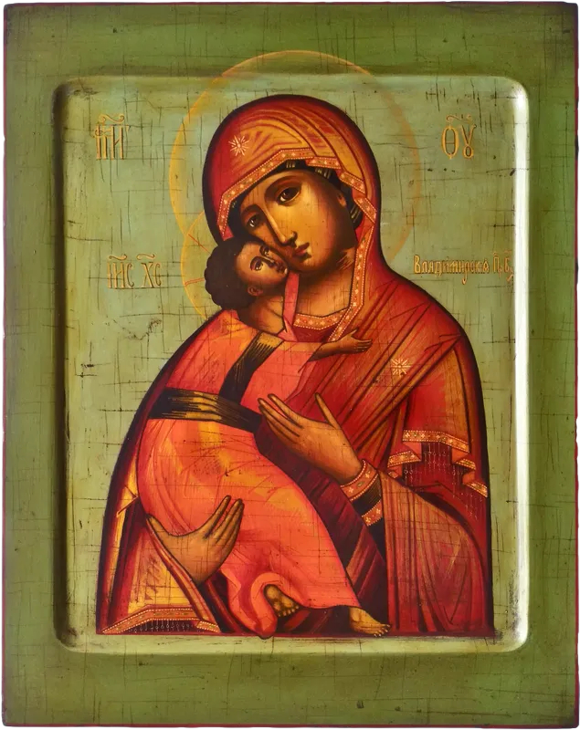 Владимирская Богородица. Рукописная икона