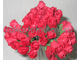 бумажные цветы "Роза закрытый бутон", цвет-красный, 12 мм, 12 шт/уп