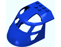 Aircraft Fuselage Forward Top Curved 6 x 8 x 4, Blue (11293 / 6207687)