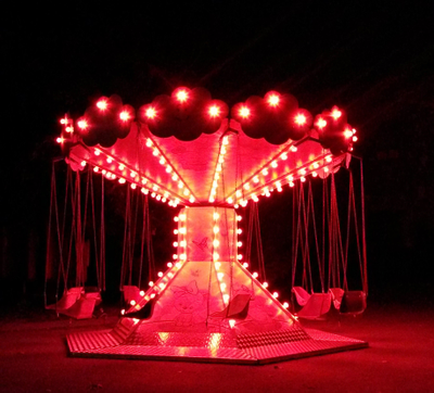 Цепочная карусель «ВЕТЕРОК-4»  с иллюминацией