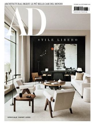 AD Magazine Italia Architectural Digest Italia September 2022,  Иностранные журналы, Intpressshop