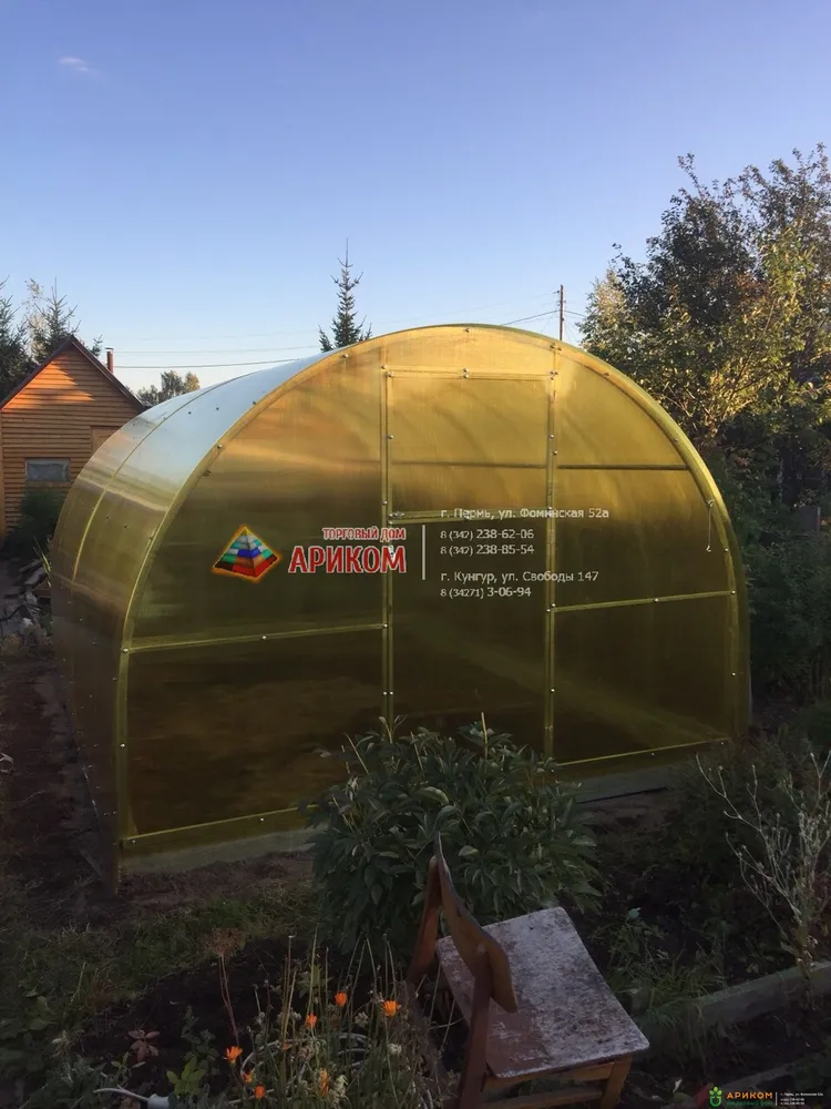 АРОЧНАЯ ЦИНК ИЗ ПОЛИКАРБОНАТА ТЕПЛИЦА