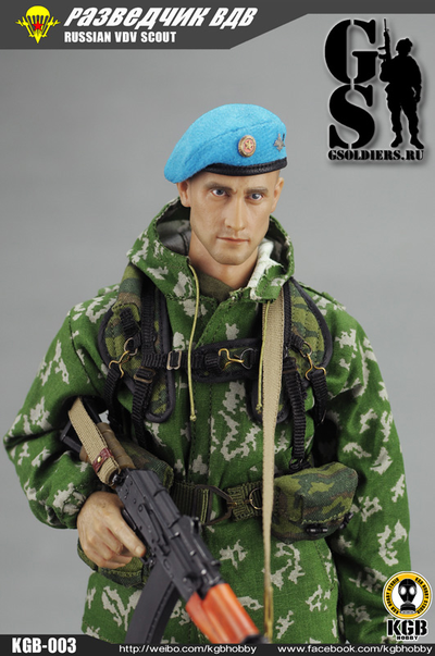 Разведчик ВДВ - коллекционная фигурка 1/6 KGB-003 Russian VDV Scout - KGB Hobby