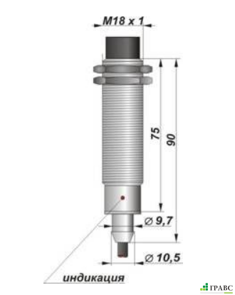 Индуктивный датчик с аналоговым выходом ИДА12-U-PNP резьба M18x1