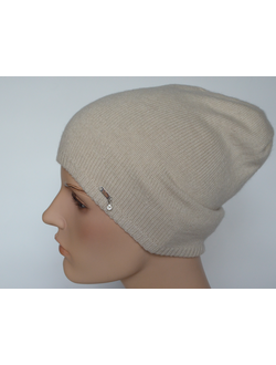 Женская шапка из кашемира Loro Piana Италия Vizio 7016 кремовая