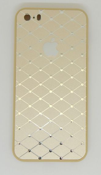Защитная крышка iPhone 7 &#039;Соты&#039; золотистая с логотипом