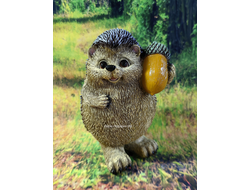 ЁЖИК С ЖЕЛУДЕМ  16*10см  0,4кг   полистоун Россия 439/012433   Ежик - символ защиты и удачи. Защищайте свой дом и участок с помощью этих милых зверьков.
