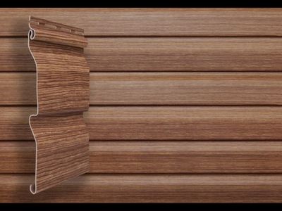 Блок-хаус 3,0 GL Amerika D4,8 - ИМИТАЦИЯ СРУБА ИЗ БРУСА, ЦВЕТ Рябина