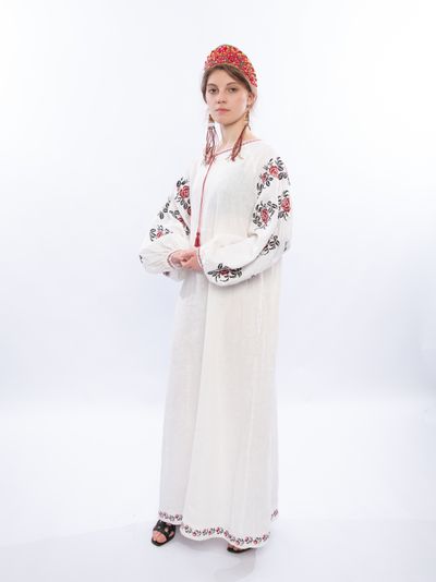 Платье рубаха "Розы"