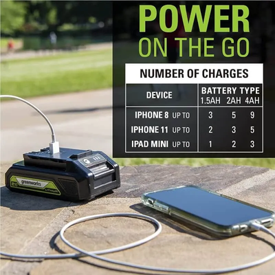 Аккумулятор Greenworks G24USB2 2 Ач