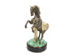 Статуэтка "Конь". Бронза, малахит.