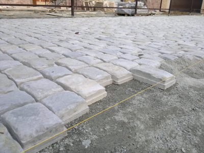 Тротуарная плитка брусчатка "средневековая"