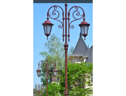 Опора парковая со светильниками  4м