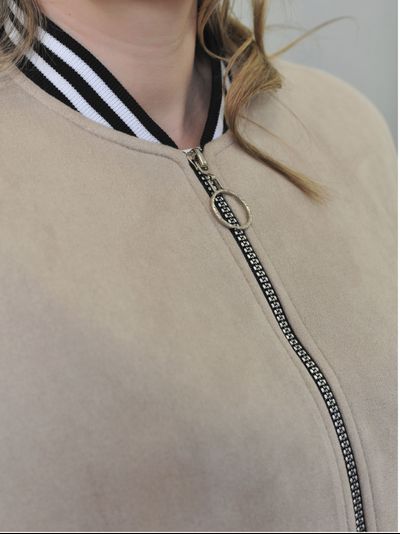 Бомбер EL - 480 бежевый