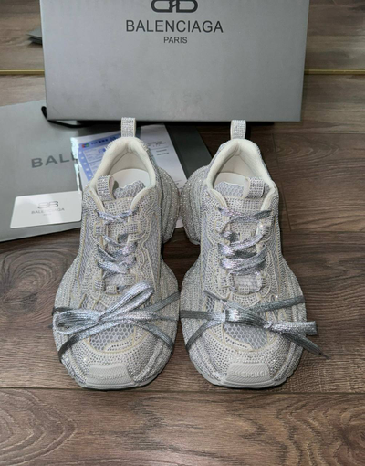 Balenciaga 3XL Strass Silver