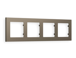 Рамка 4-я Темная бронза матовый, коллекция TECHNO - Ambrella Volt - ALFA