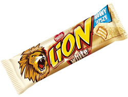 Батончик Nestle LION WHITE в белом шоколаде 42гр Болгария