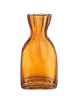ВАЗА янтарное стекло 12Х10Х24 см