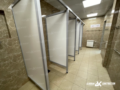 Душевые перегородки для организаций. Антивандальные DP45