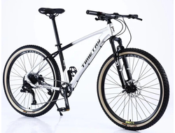 Горный велосипед Timetry TT060, 10ск 27.5" серебристо-черный, рама 17