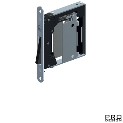 Магнитный замок B-NOHA MINI под фиксатор с отв.планкой 190 мм, матовый хром