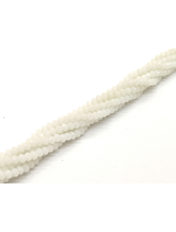 Бусины стеклянные граненные "Рондель", 2 мм, цвет серебро с покрытием (606)