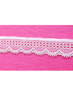 Кружевная тесьма стрейч, 24 мм, арт. H6661