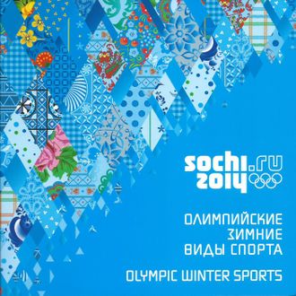 539. Сувенирный почтовый набор "XXII Олимпийские зимние игры 2014 года в г. Сочи. Олимпийские зимние виды спорта", в художественной обложке