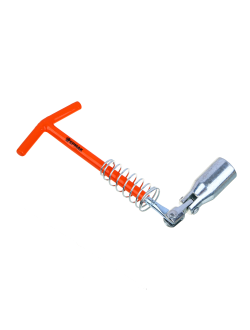 ЕРМАК X-PRO Ключ свечной карданный с резиновой вставкой 21x250мм